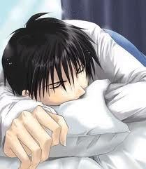 POST A PICTURE OF A CUTE ANIME BOY WHEN HE IS SLEEPING have fun