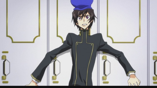  Lelouch on Cupid's day... surrounded Von fangirls xD haha~!