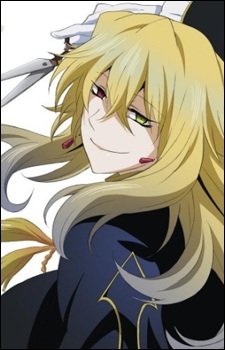  Vincent from Pandora Hearts this F*** bastard! I F***ing hate him! hes a F***ing psychopath! surprisingly one of my fav characters is his brother