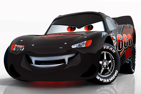  This is my all-time kegemaran pick EVER! :D Its Lightning McQueen as a vampire. Evil McQueen. :D :D My two kegemaran thing put togther! Cars + Vampires = <3 XD