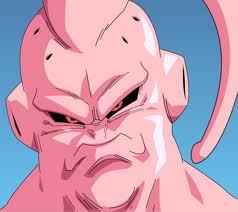  Majin Buu from Dragon Ball Z. He a big creepy 담홍색, 핑크 guy that turns 당신 into 초콜릿 and eats 당신 among other things.