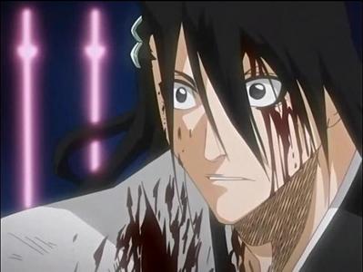 Now here's something you don't see every day, Byakuya Kuchiki (Bleach) looking utterly suprised by something. Or mabey he's frightened?