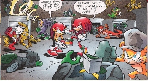 i'm just curious cuz this question really bother's me. who's stronger? Knuckles or Mighty?