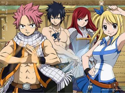  Fairy Tail, it has action, comedy and magic.