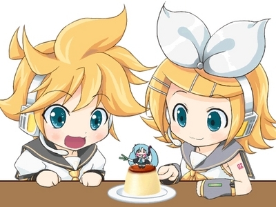  Rin and Len Kagamine (Ignore Miku! >:O)