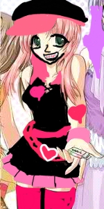  Why yes but I was gonna make myself in td mode but I made myself in animê bcz I was using paint tool sai I just took a picture myself and bam me in animê plus I have rosa, -de-rosa hair how I got it was I got it for my 17'th birthday
