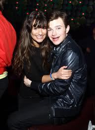  Chris Colfer and Lea Michele both of the ग्ली cast