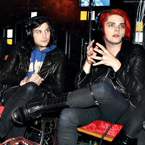  Gerard Way and Frank Iero from My Chemical Romance