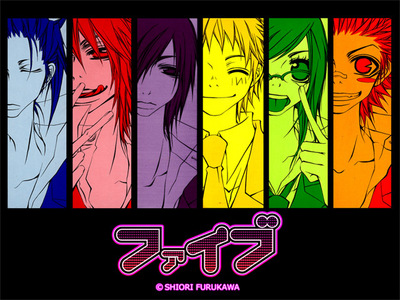  "Five" That the name of the romantic Manga that I read this days!! OK here is the description: Hina has repeatedly transferred schools due to her father's job, and has always dreamed of a normal high-school life. At her new school, however, she finds that her class is comprised solely of guys! On oben, nach oben of that, five mischievous boys from her class have taken a liking to her...!?