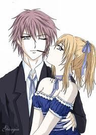 i got two in the same pic Rima And Senri from Vampire Knight They love choco Biscuits lol 