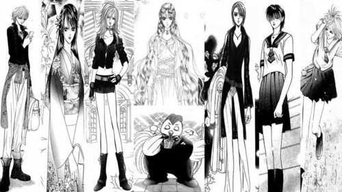 Kyoko Mogami from ''Skip Beat'' with all of her characters!!!!