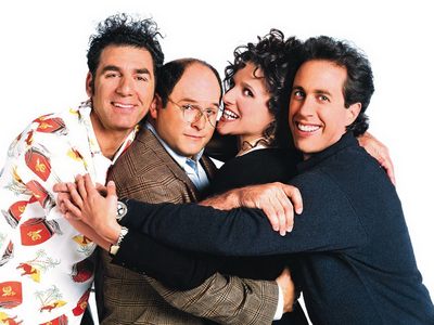Seinfeld. This show is complete brilliant! I own every season and I watch it almost every day. Its actually my favourite show.