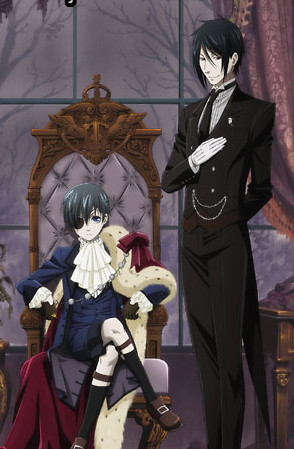  ciel and sebastian of kuroshitsuji/black butler