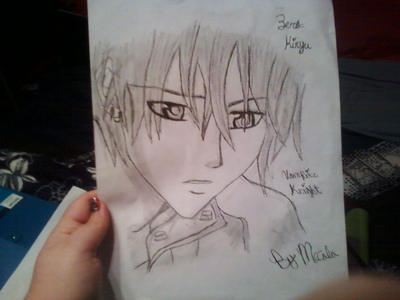  Zero Kiryu, from Vampire Knight... I draw alot of things, including real life people. MDR