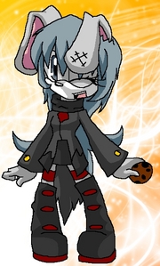  sorry its late anyway here lilium the ghost bunny :3 not very good i knoe laters! Danni~