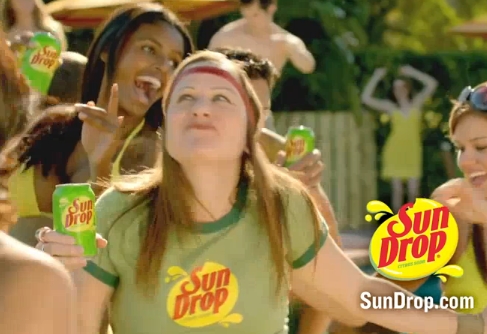  I'm dressing up as the drop it likes it hot girl from the sun drop commercial!!!!!