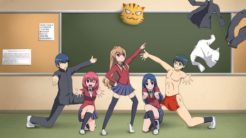  Taiga and the other girls from Toradora! =D