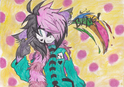  Full Name: Yoko Wakai Species: Cheschire Cat Age: 16 Likes: Jokeing, having fun, colors, alot womans (his flirty at them)~ Dislikes: Serious peoples, rainy days, being bored. Relationship: None~ Image credit: Seuris Motto(s): " Dude, MDR :D" "OHmygozh!" "...I hope that pie was worth it..." "I feel like I have a lucky day~<3"