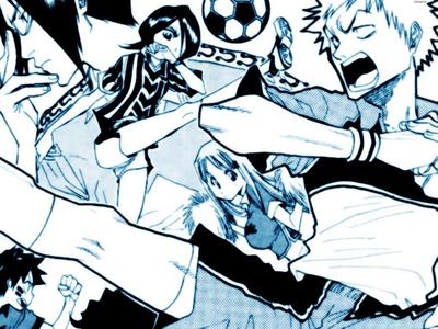 bleach characters playing soccer :)