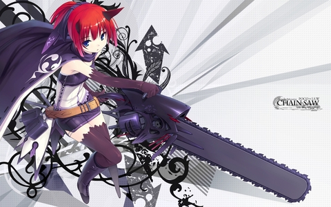it's an anime chick with a gun!
and here's one with a chain saw!
XD
i...think that's a gun...looks like it...