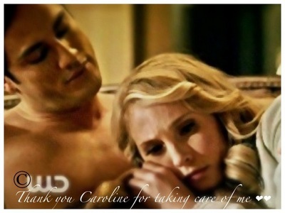  forwood becuase caroline has helped out tyler so much.and tyler 発言しました so many sweet things about her to matt.