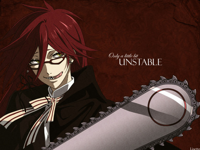 I look so much like Grell from Black Butler that it's one of my nicknames. Another is Wolf or Wolf-chan, because I'm 93shadowwwolf EVERYWHERE....
I also call my BFF "The Hero" because she's obsessed with America from Hetalia, and another friend "Darky" because she's obsessed with Darkshipping, a Yu-Gi-Oh shipping (Dark Bakura and Dark Yuugi, for those of you who don't know.)
My brother is "Fluffy", like Marik's nickname for Bakura in Yu-Gi-Oh Abridged, and "Britain", because he looks a lot like England from Hetalia. And my dad's "Doushan", after what Trunks calls Vegeta in subbed DBZ.