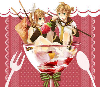  here is Kagamine len and rin