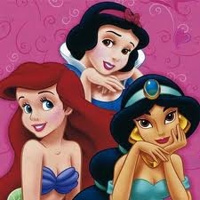 Ariel,jasmine and snow white