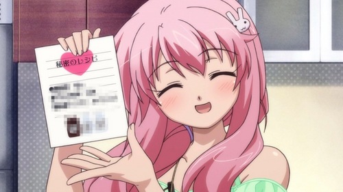  Mizuki Himeji (Pay no mind to the creepy, censored picture she is holding. C8)