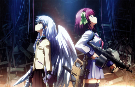 kanade and yurippe from angel beats!