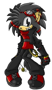 Name: Jay (joseph johny)
Born: apirl 13 
Age: 18
Species: wolf
Power/abilitie: fire
Job: idk XD
Type: speed 
Weapons: 2 knifes
Nickname: Jay (jay jay), wolfie (danni calls him dat :D)
Likes: adventures, friends, candy, scary things, singing,laughing, sleeping, weird thigns XD and his ipod
Dislikes: fluffy stuff, being buged, running, chocolate, someone takin his weapon away from him, blah blah  blaahhhh...
Catch phrase: FFff.... 
info: tatoo on chest and leg
personality:his a very happy person but at times gets confused and gets lost in space alot, kind of a hothead too (thats if you take his weapon away  from him) very weird. :3