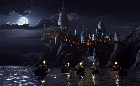  there are many moments that are truly amazing, but for me the best one will always be the scene when they see Hogwarts for the first time