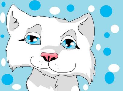 Can u please join my club Sassy the cat? She is a beautiful white cat that i made up she has crystal blue eyes. She can control glass and ice. She is also half angle. She is very nice and a little shy. please join.