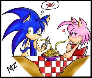  why does sonic dont Cinta amy??