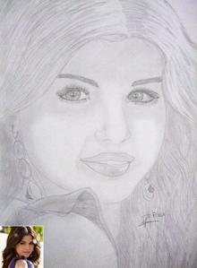  poat a painting অথবা handmade drawing of selena.............and win props!!!