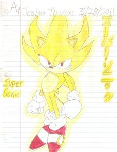 Do you like my drawing of Super Sonic?