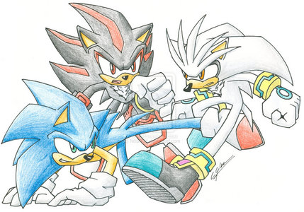  If tu saw sonic and shadow hurting silver, what would tu do?... i DIDN'T draw that
