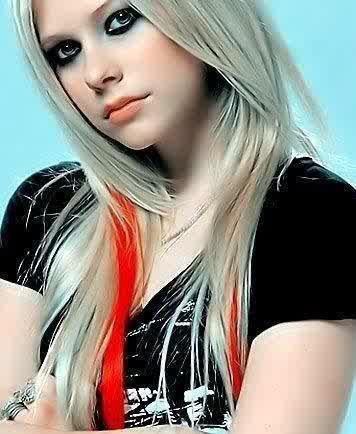  post a pic of avril... in black dress