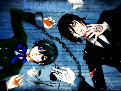  CONTEST!!! post a pic of ciel with no eye patch and sebastian with no gloves XD