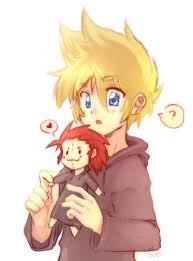 Post a photo with an anime characther which holds someone  (^w^)