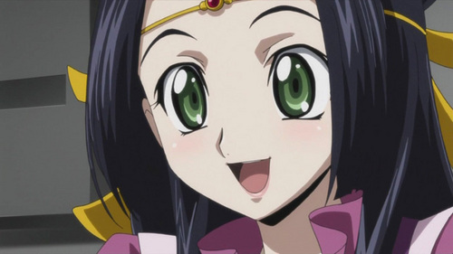  An anime girl/boy with green eyes?