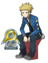 If you include the Elite Four and Champions, then my favourite would be Cynthia. She's very pretty and she is definitely NOT a pushover. But if you don't count the Pokemon League, then my favourite Gyn Leader would probably be Volkner. I kinda like his attitude, and I mean, which other boy would be happy after you talk to them (and defeat them)!?