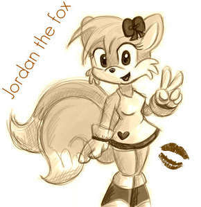  Name- Jordan the vos, fox Species- vos, fox Age- 13 Lives with- Mother:coco the vos, fox and Little Sister: cookie the vos, fox Personality- An intelligent vos, fox with a bubbly personality. She is kind, friendly and loves adventure! Crushes- She has a really bad crush on Tails but she also has a slight crush on Shadow and Silver. It wud be great if she cud be in a fanfiction story! :D