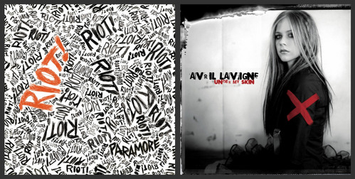  Either Riot da Paramore o Under My Skin da Avril Lavigne.