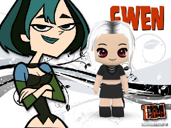  cool can u put my two characters اگلے to Duncan my first character has brown hair brown eyes and brown skin the سیکنڈ is pale like Gwen white hair short like gwen and red eyes her outfit is black while the other is Green