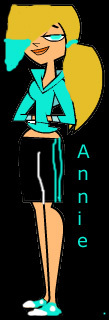  Name: Annie Age: 15 1/2 Likes: Soccer,Tennis,Pineapple,History,Music and Singing! Adution tape: *turns on camera* Annie: Hola! My name is ANNIE!!!!! yaaaaa hoooo! i would pag-ibig to be in TOTAL DRAMA CELEBRITES! Please Please PLEASE! pick meeeeeeeeee!!!!!! Charlie(her little brother): Ello older sister! Annie: CHARLIE! Go away! Charlie: ooo! A camera! *runs over and breaks camera* Bio: I dont feel like it... Celebrity i want to look like: Katy Perry! OH YAH! Pic: