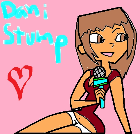  Name: Dani Stump Age: 17 (in my book she's 21 and she's married to Patrick Stump but I'll make Dani 17 and Patrick will be 18 and they will pretend to be bf and gf) Dating: Patrick Stump Friends: Bridgette, Geoff, Lindsay, Noah, Cody, and Ezekiel Enemies: Duncan, Heather, Alejando, Beth and Owen Note: Dani modeled before and she is very hot and sexy and pretty so every boy or man would fall in pag-ibig with her and she is an amazing singer! Pic: