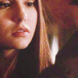  That's so MEAN! She wouldn't do that! She has better morals than that.. She's not Katherine, she wouldn't mess with him! And if she did then.. I don't know what to say, something like... She is SO mean and is another [i]innocent[/i] Katherine! But she is [b]NOT[/b]! She truly has feelings for him! She isn't faking anything.. Even when she plays Elena u can see that she is attracted to him! :) Everything that has happened to them is REAL! Plus, it's called a love TRIANGLE: Which means that she is going to eventually be torn between the two! She is just trying to hide that she loves him.. Maybe it shows already, but she does CARE [i]A LOT[/i] about Damon! She even zei on Founders Day! Also in the boeken she isn't hiding anything and she's [i]not[/i] faking to LOVE and CARE for him!