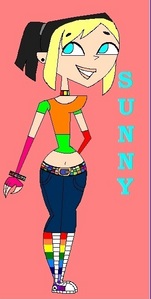  Name:Sunny Rochelle Fayanne Daniella Lovette Age:15 Bio:http://www.fanpop.com/spots/total-drama-island/article/71488/title/serena-sunnys-bio お気に入り song:Us against the world-Play Strengths:Singing in front of people,dancing,Ballet Weaknesses:Buses Fears:Ships Crush:Cody Pic: