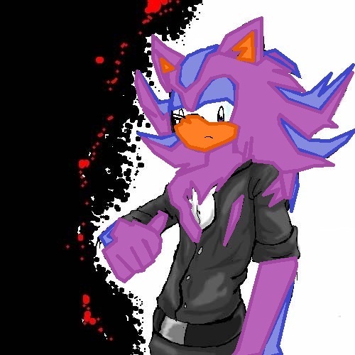  yup i called him eye the purple hedgehog he is always bored but meer faster than sonic but he always have the same clhothes